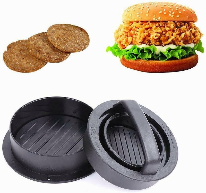 Non Stick Stuffed Burger Press Hamburger Patty Molds Maker Sliders BBQ 3 IN 1 US gallery