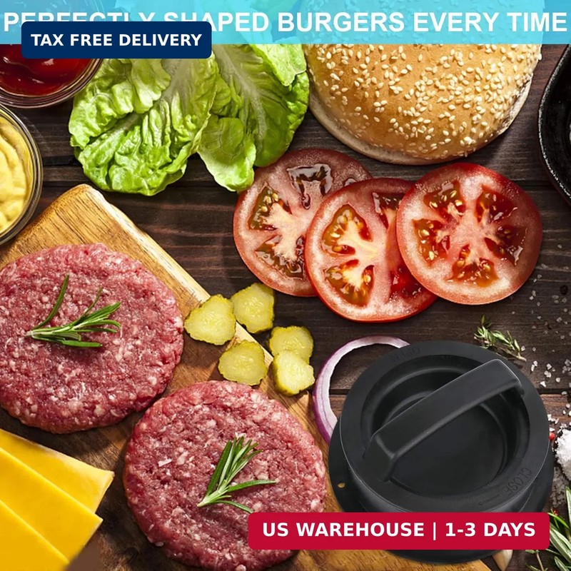 3 in 1 Stuffed Burger Press Patty Maker Rings Molds Kit, Non Stick Stuffer Hambu gallery
