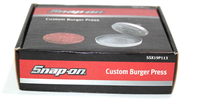 Snap-On Tools Custom Burger Press Collectible Metal S Logo Imprint Licensed NIB gallery