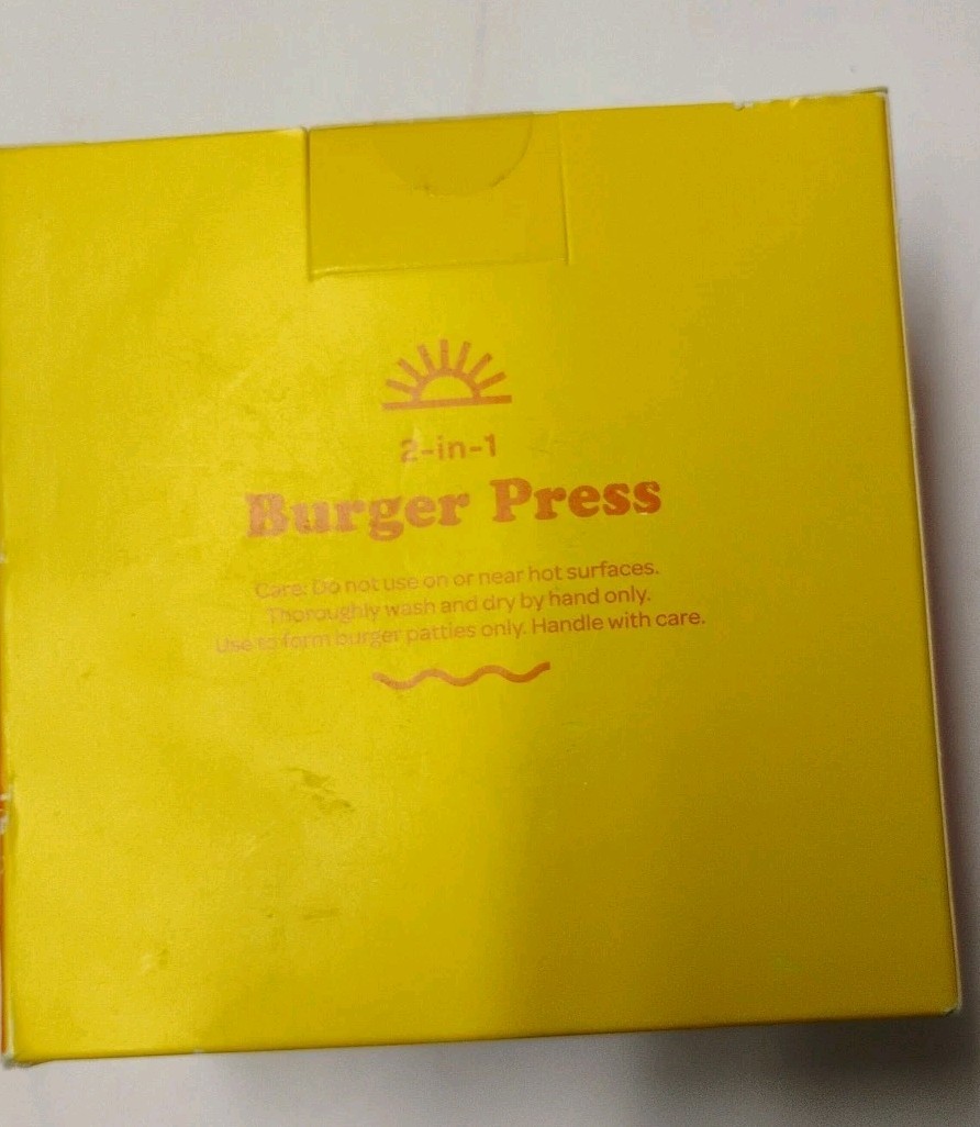 NEW Sun Squad Burger Press, Molds Perfectly Round, Thick Patties gallery