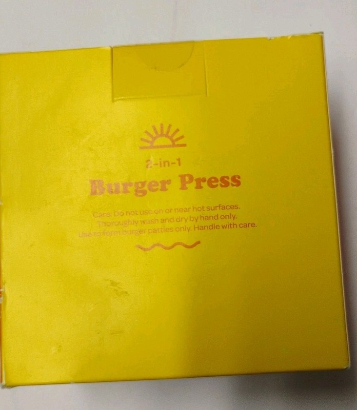 NEW Sun Squad Burger Press, Molds Perfectly Round, Thick Patties gallery
