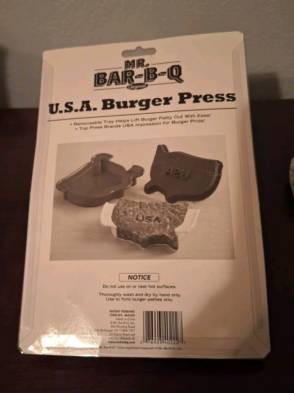 USA Burger Press by MR. BAR-B-Q Brand New gallery