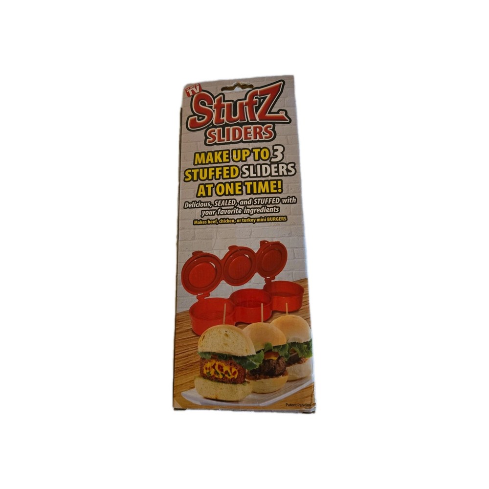 Stufz Sliders Burgers Press Sealed Sliders Patty Maker 3 At Once As Seen On TV