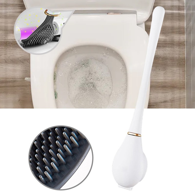Silicone Toilet Brush with Ergonomic Grip and Wall-Mount Compatibility gallery