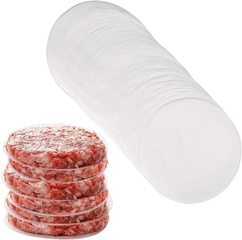 200 Pack Nonstick 4.5-Inch Burger Patty Paper for Perfect Cooking & Storage gallery