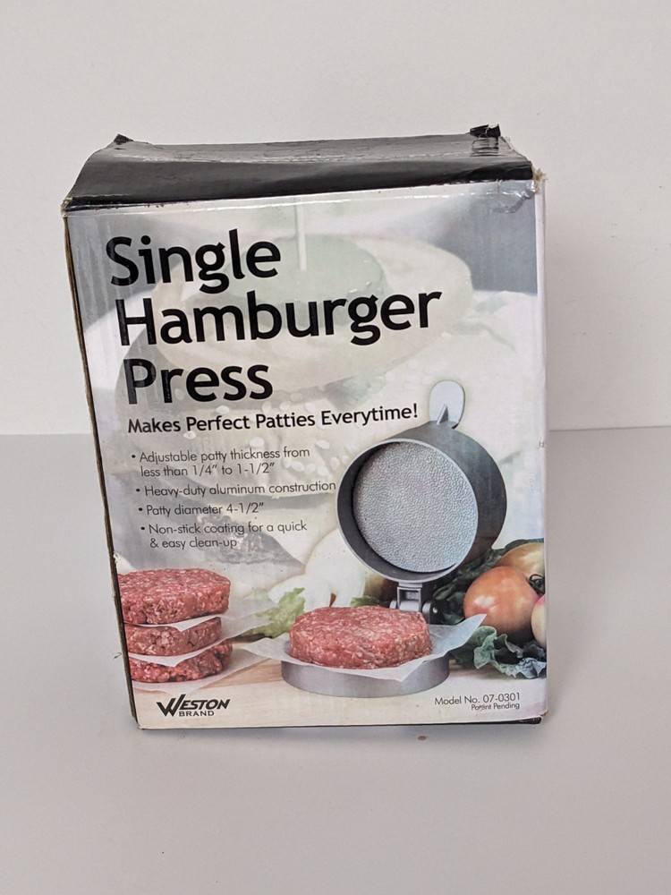 Weston Burger Hamburger Press 4 1/2" Patties