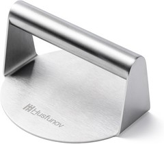 Stainless Steel Burger Press, 5.5 Inch Round 5.5inch-Steel Handle