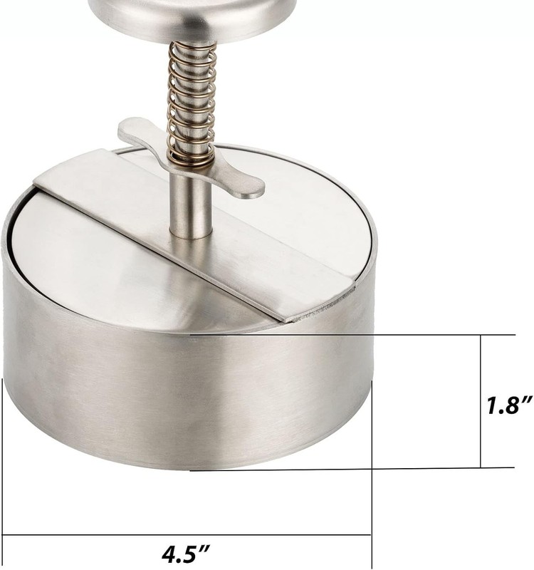 Burger Press Stainless Steel Hamburger Patty Maker Grill Griddle Flat gallery