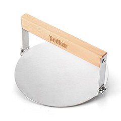 bodkar Smash Burger Press 6 Inch Round Stainless #2 6in round press, silver
