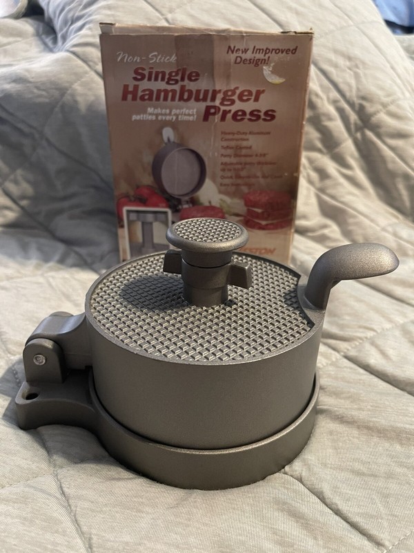 Weston Non-Stick Single Hamburger Press - Heavy-Duty Aluminum gallery