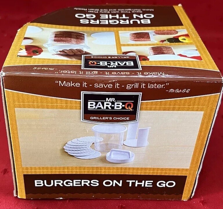 Mr. BBQ Burgers on the Go Patty Maker 12 Piece NonStick 8-Layer Plastic Disc New gallery