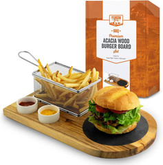 ™ Burger Serving Set, Perfect for Foodies, Burger Lovers and Tablesc