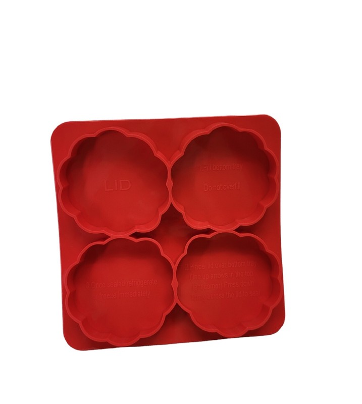 Smart Chef Silicon Burger Press 4 In 1 Half Pound Burger Shape & Store Open Box gallery
