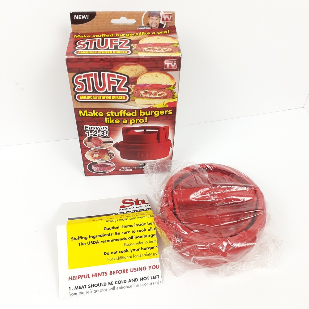 Stufz Stuffed Burger Press Hamburger Patty Maker As Seen On TV