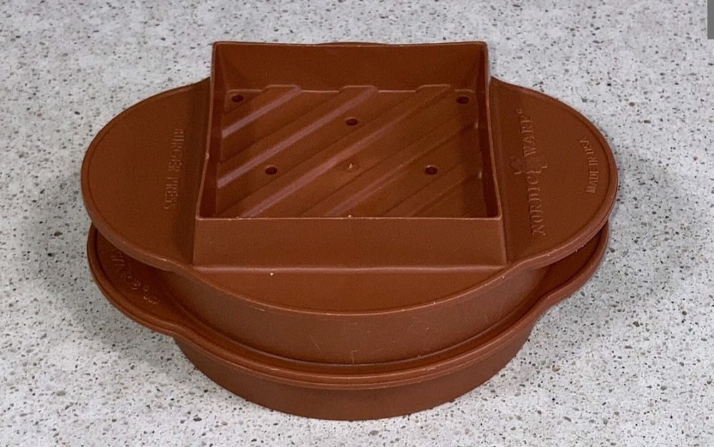Nordic Ware 3 in 1 Hamburger Press & Stuffed Hamburger Patty Maker Grilling Tool