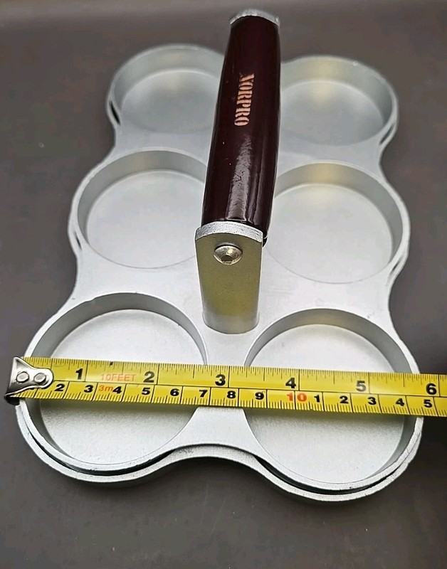 Norpro Cast Aluminum MINI 6 BURGER PRESS Sliders 2 oz - 2.5" Patties gallery
