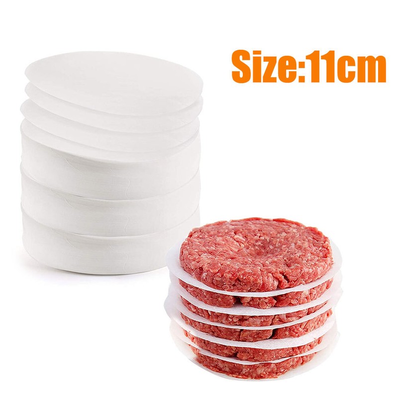 100X Non-Stick Burger Press Aluminum Hamburger Maker Patty Mold Oil Paper Tool gallery