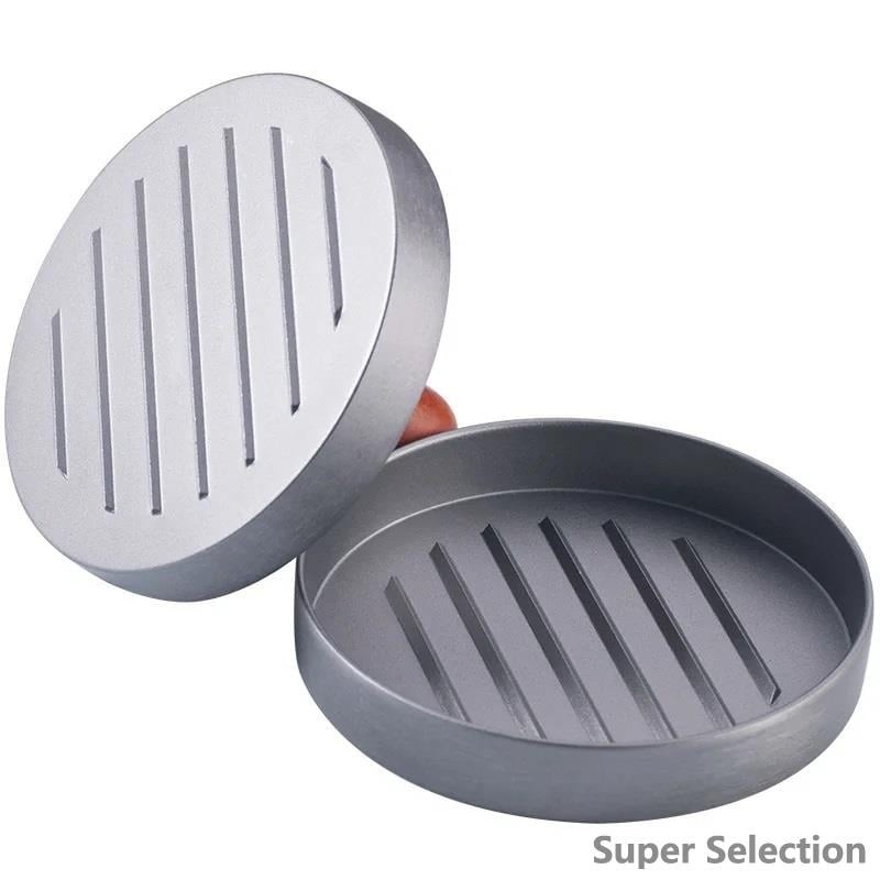 Non-Stick Aluminum Burger Press For 1/3 & 1/4 Lb Patties, With 50 Wax Papers gallery