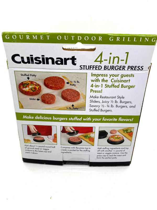 Cuisinart CSBP-200A Stuffed, 4-In-1 Burger Press (open box) gallery