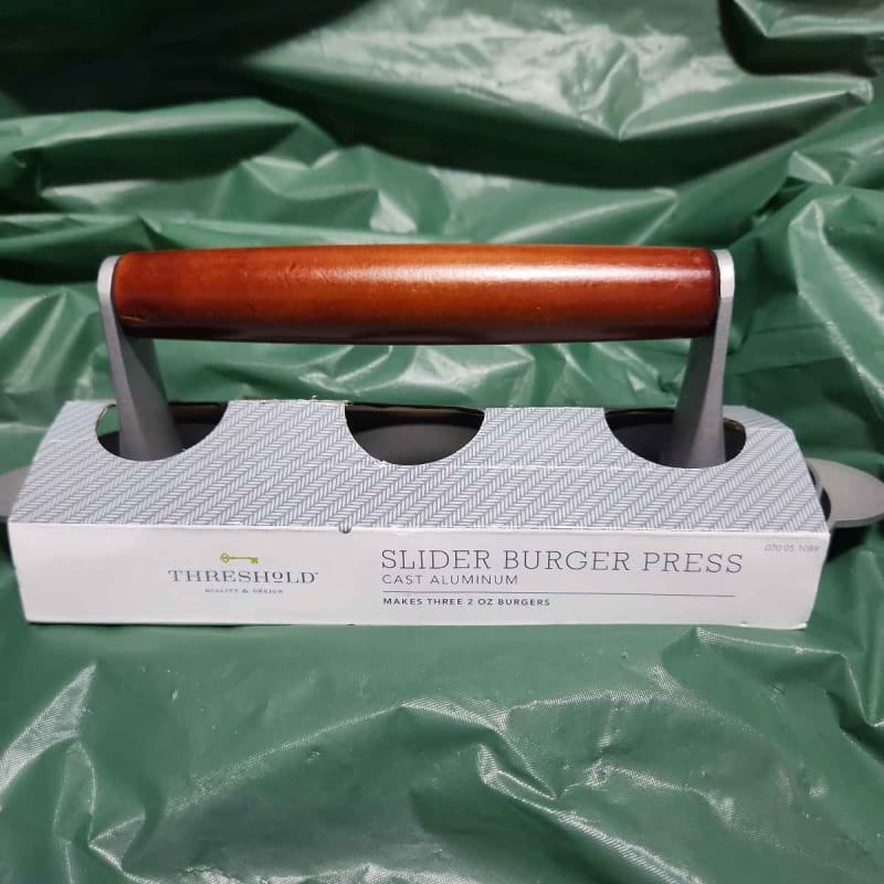 Threshold Slider Burger Press Cast Aluminum Makes Three 2 oz Burgers gallery