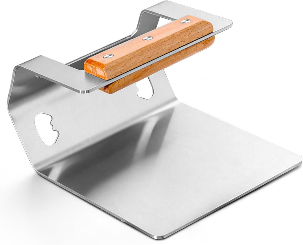 Smash Burger Press Hamburger Patty Smasher Tool, 5.8” Stainless Steel Meat Bacon