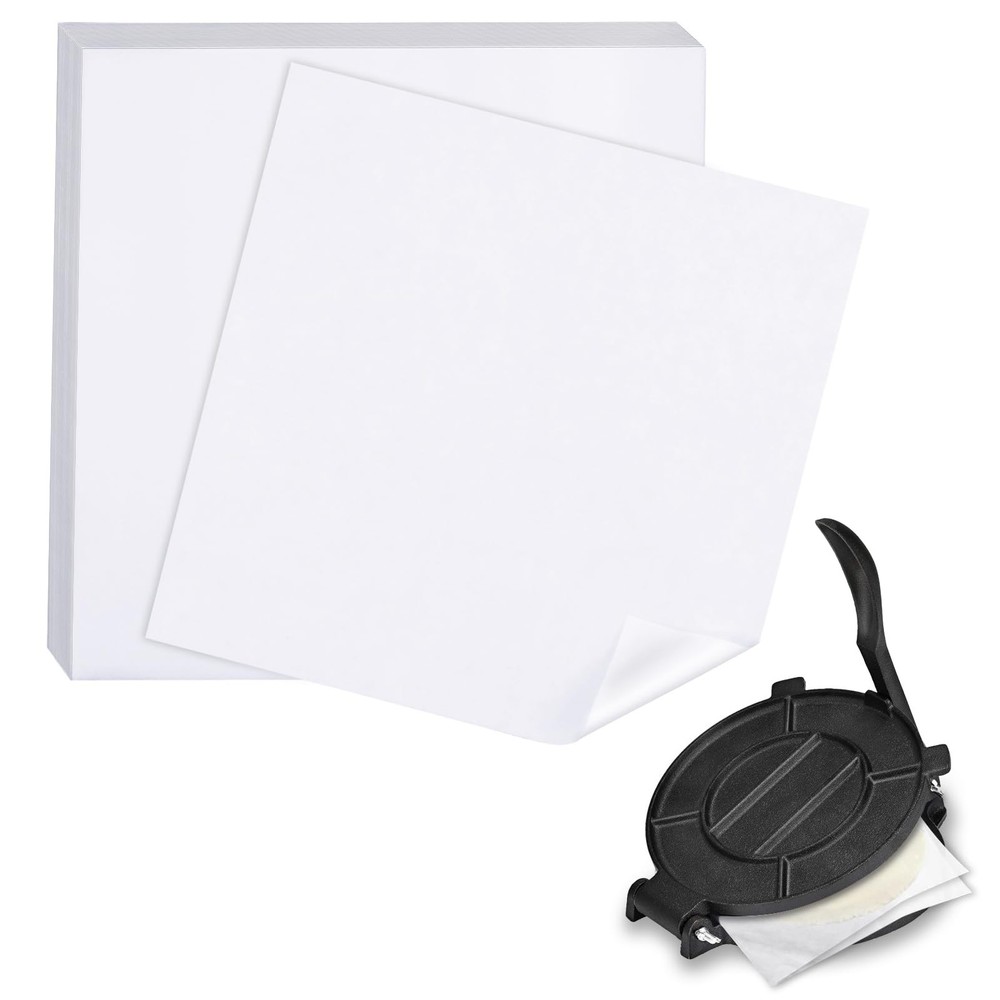 BYKITCHEN 8x8 Inch Non Stick Parchment Paper Sheet Squares 8 INCH, unbleached