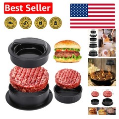 Ultimate Burger Press & Patties Maker – Non-Stick Tool with 100 Parchment Sheets