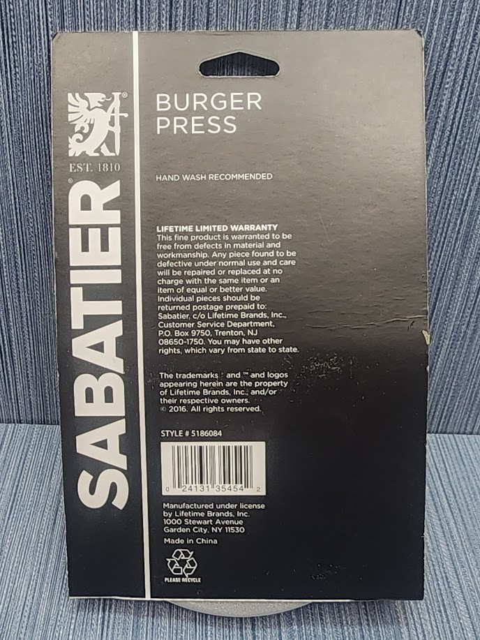 Lot of 2 x Sabatier Burger Press -Restaurants- Schools -Beef Hamburger Meat Mold gallery