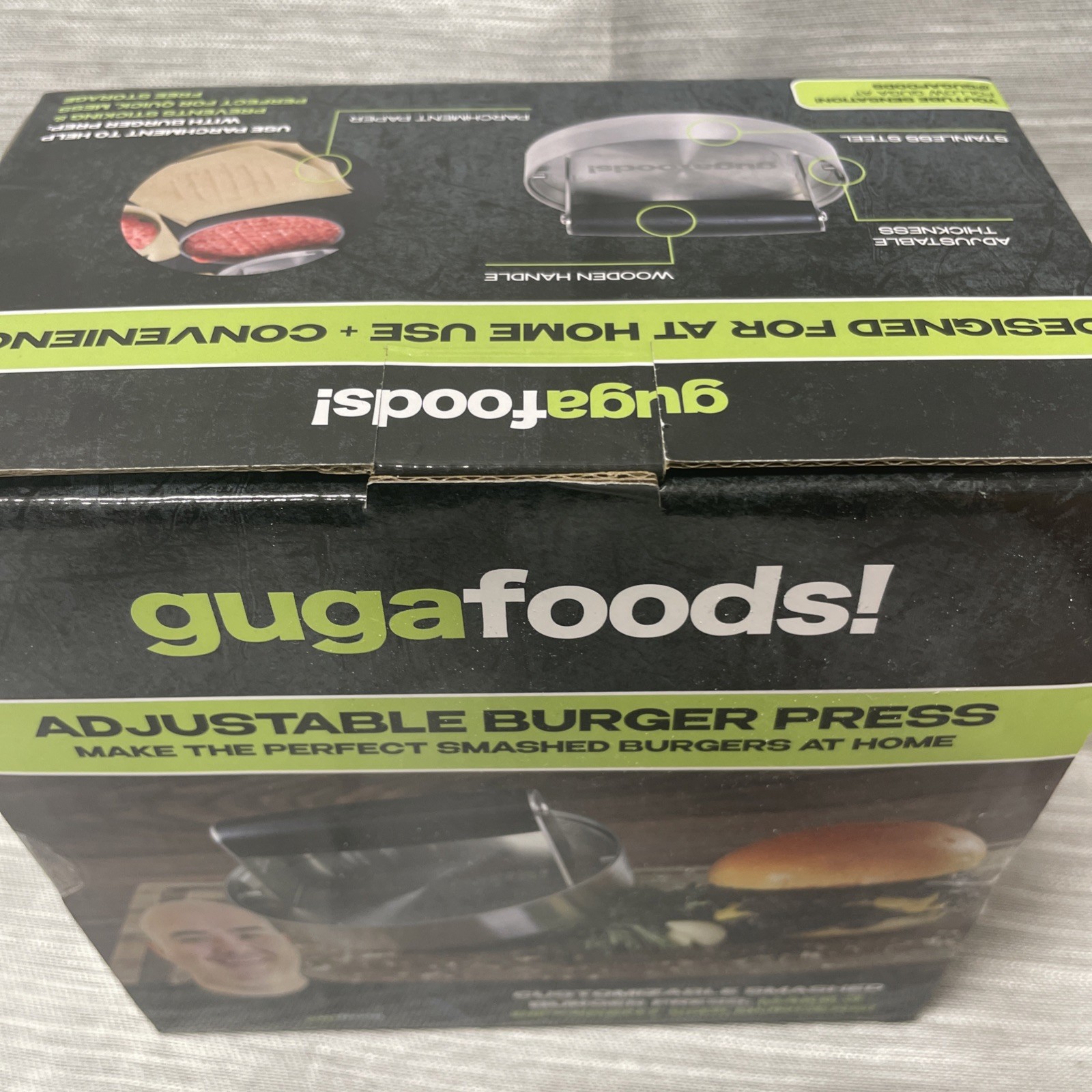 Guga Foods! Adjustable Burger Press Make The Perfect Smash Burger gallery