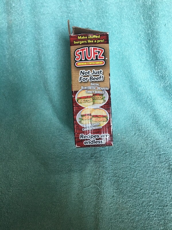 Stufz Stuffed Hamburger Press Patty Maker Open box Never Used gallery
