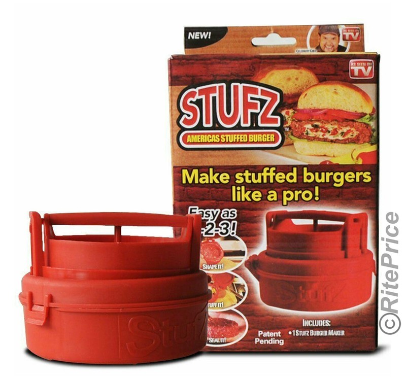 STUFZ Americas Stuffed Burger | Make Burgers Like a Pro, As-Seen-On TV (1 Pack) gallery