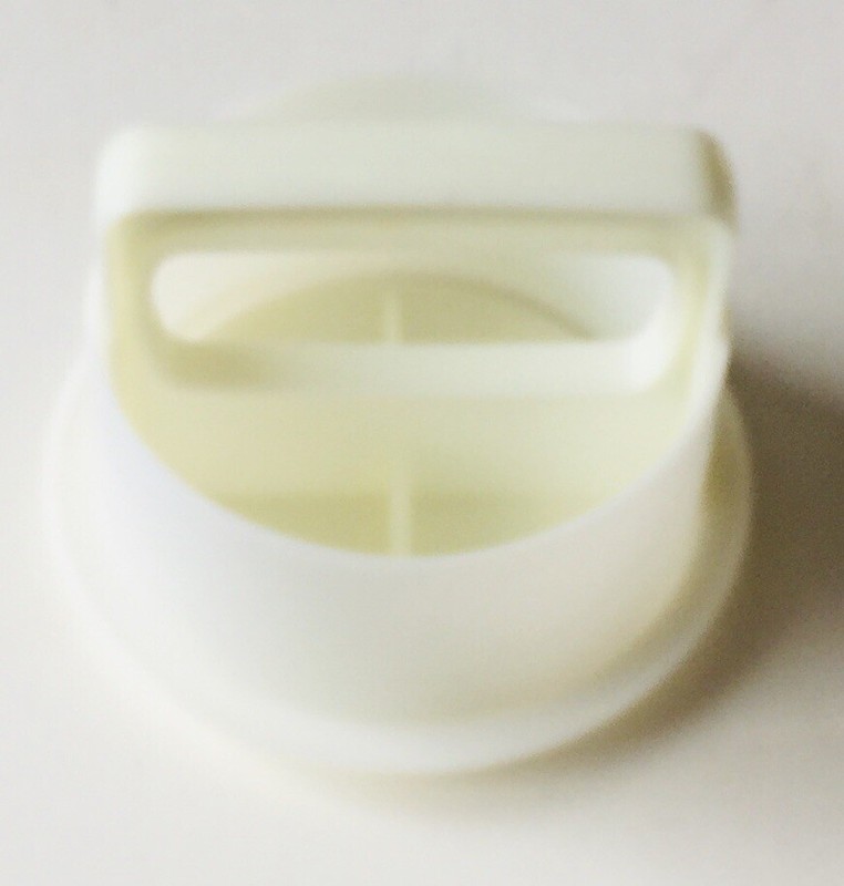 ONE HAMBURGER PRESS/ Burger Press Patty Maker Size 3.8"D White/Plastic gallery