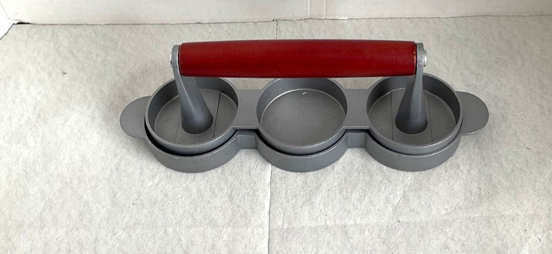 Mini Burger Press 3-Slot Slider Maker 2 3/4"Molds gallery