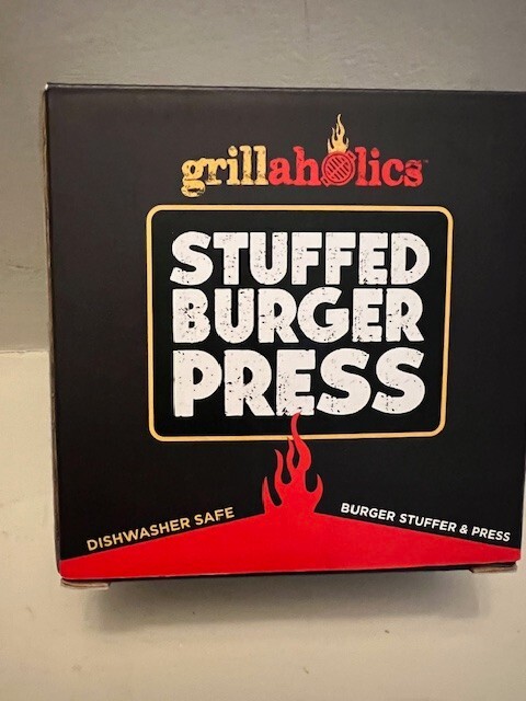 Grillaholics Stuffed Burger Press & Hamburger Maker - Non Stick Hamburger - NEW