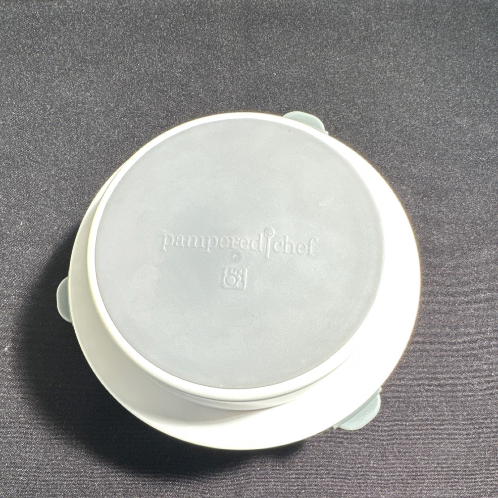 Pampered Chef Stuffed Burger Press Dishwasher Safe White Gray Plastic Medium gallery