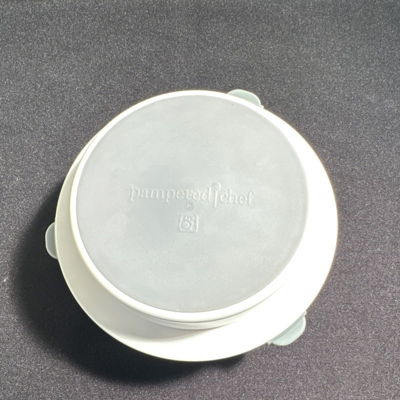 Pampered Chef Stuffed Burger Press Dishwasher Safe White Gray Plastic Medium gallery