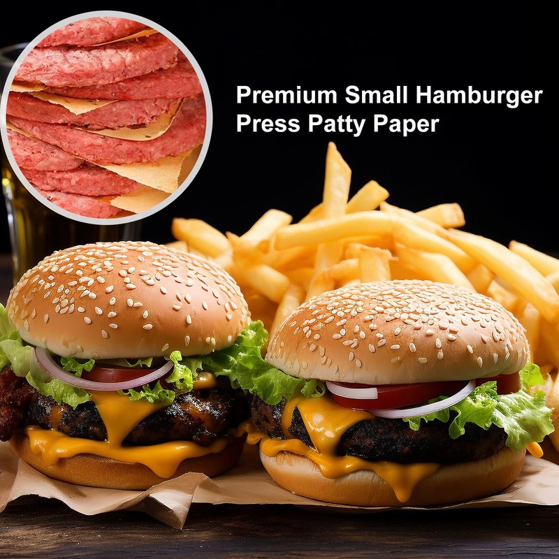 300Pcs Hamburger Patty Paper, 6"x6" 6-Inch(300PCS), 6-Inch(300PCS) gallery