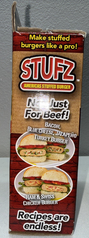 STUFZ Americas Stuffed Burger (1 Pack) | Make Burgers Like a Pro, As-Seen-On TV gallery
