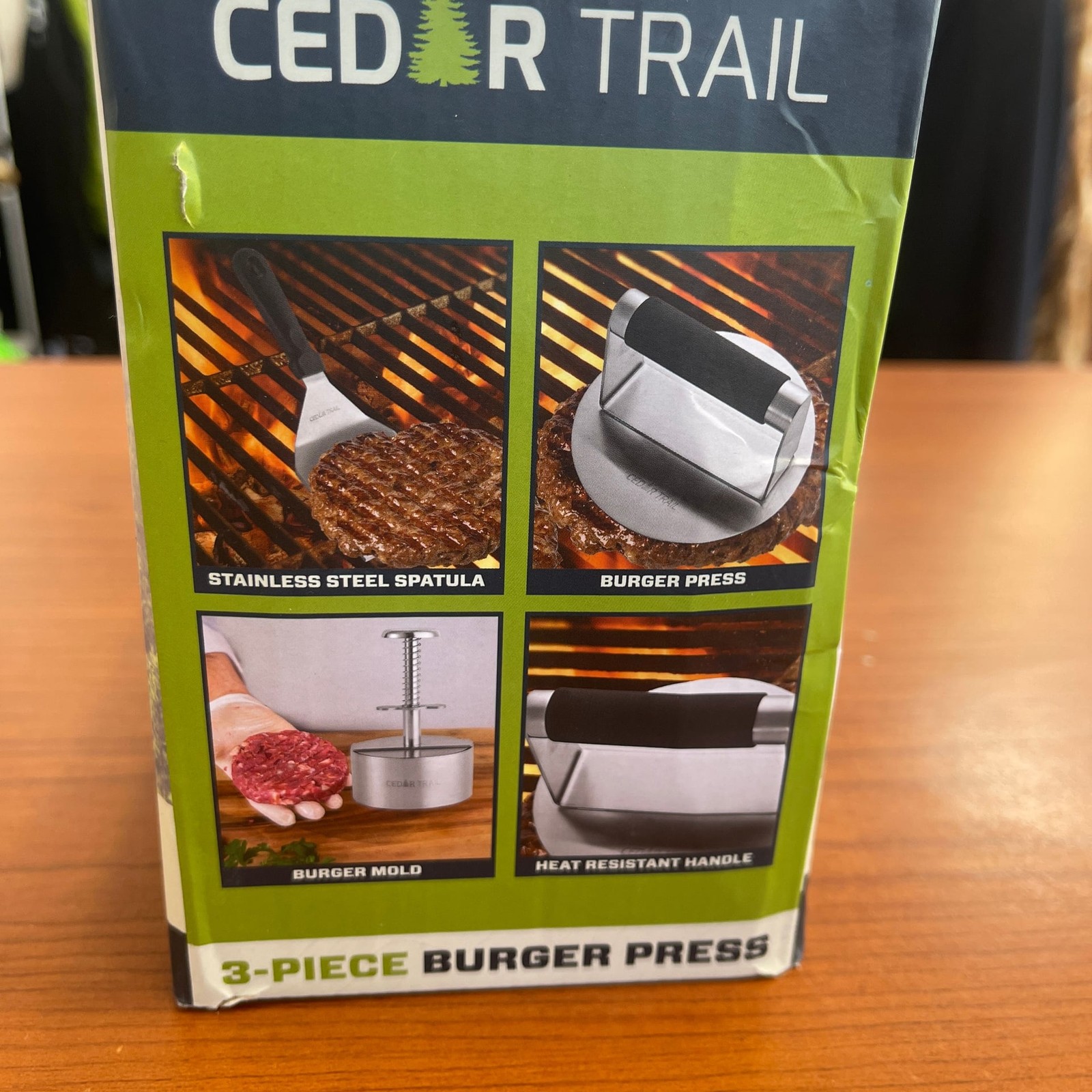 Cedar Trail 3-Piece Burger Press Kit Spatula, Burger Press, and Burger Mold gallery