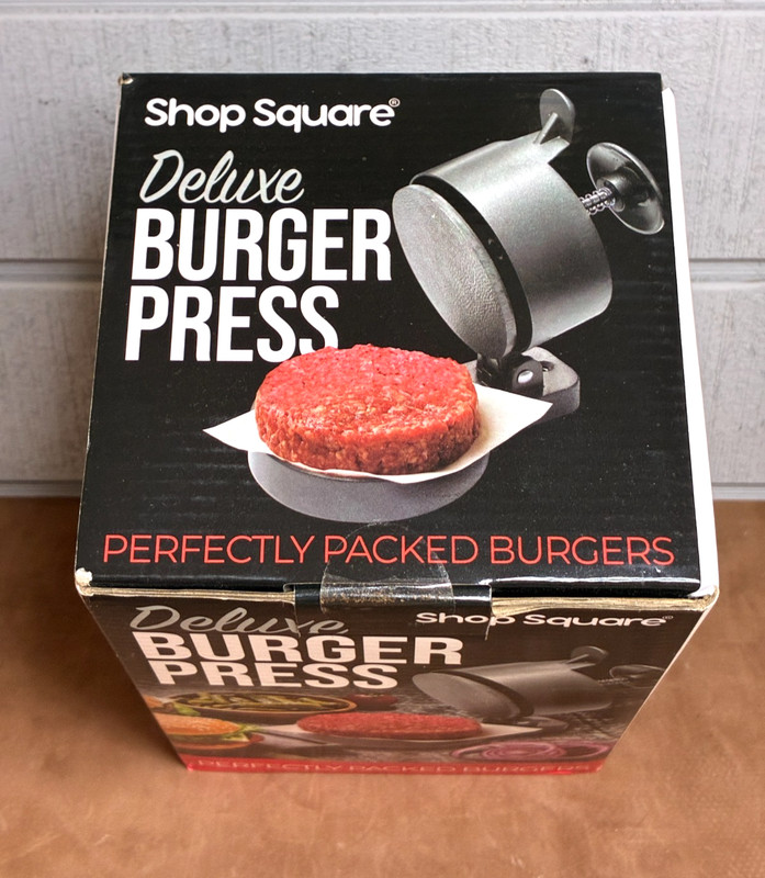 SHOP SQUARE Deluxe Burger Press ~ Heavy Duty ~ Customized Thickness ~ NIB gallery