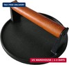 Firsgrill Burger Press 7.08" Round & 8.3"X4.3"Rectangle Heavy-Duty Cast Iron Sma gallery