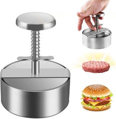 Hamburger Meat Press Patty Maker 304 Stainless Steel round Non-Stick Thickness A