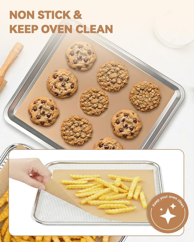 125PCs For Gourmia Digital Air Fryer Oven 10QT, Unbleached Parchment Paper gallery