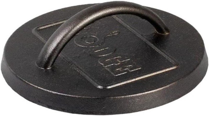 Heavy Duty 6.5" Cast Iron Burger Press - Perfect for Smash Burgers & Grilling, G gallery
