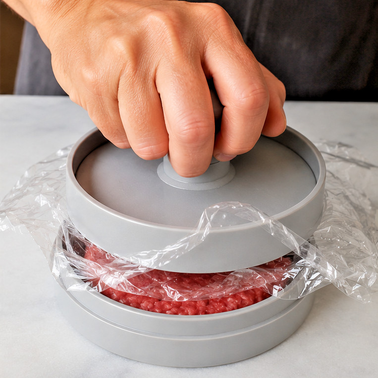 Burger Press Hamburger Patty Maker Mold Round Burger Form BBQ Grill Kitchen Tool gallery