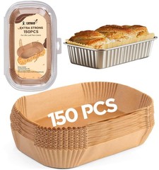 Loaf Pan Liners, Liners for Baking Bread 9×5” Rectangle, Natural