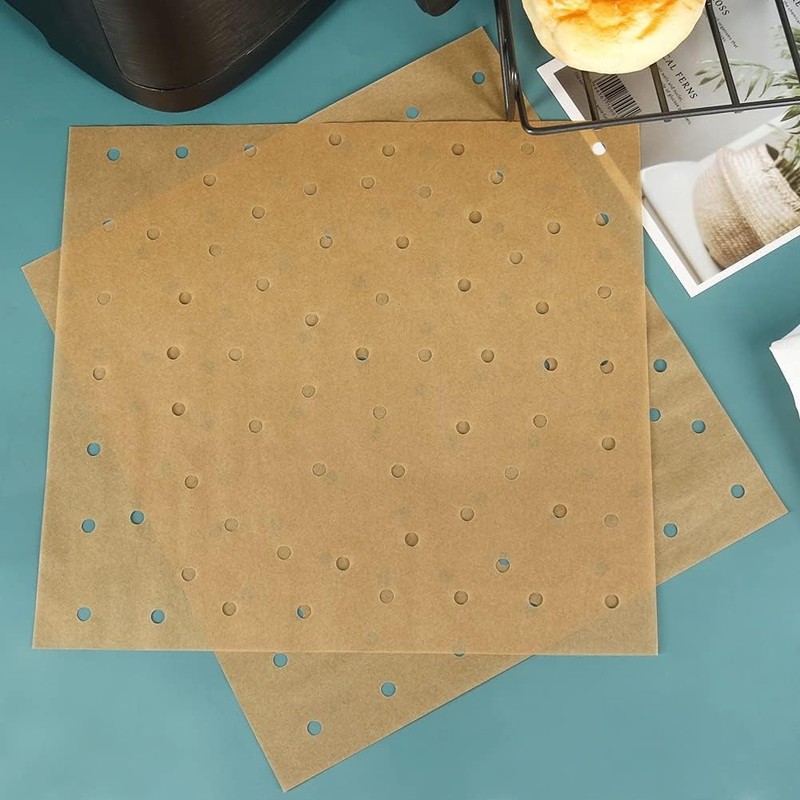 BYKITCHEN Air Fryer Oven Liners, 11x12 Inches, Nonstick 11x12inch, Brown gallery