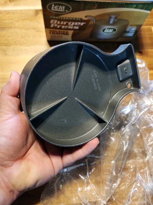 LEM Professional Burger Press Adjustable Non-Stick Coating Heavy Duty Aluminum gallery