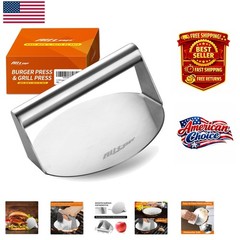 5.5-Inch Non-Stick Burger Smasher – Essential Grill Tool for Chefs & BBQ Lovers