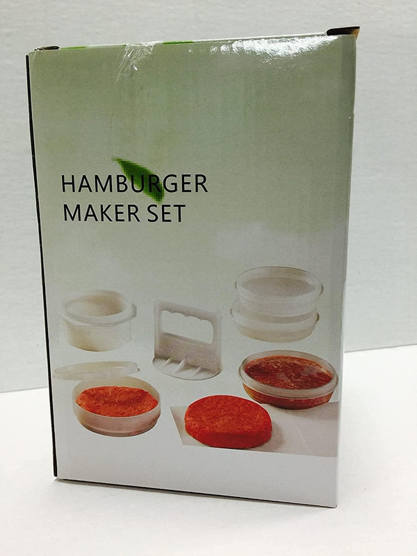 10Pc Hamburger Press Patty Maker Mold With Stackable Freezer Storage Containers gallery